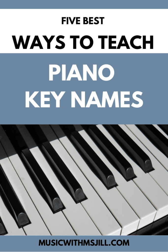 Pin Ways to Teach piano key names